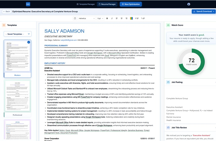 Jobscan resume and job-description keyword matching interface for English roles /post468/jobscan.png